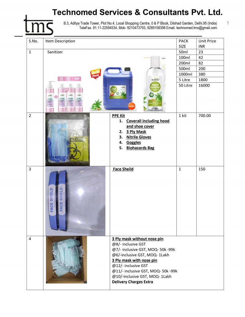 Covid 19 Consumables